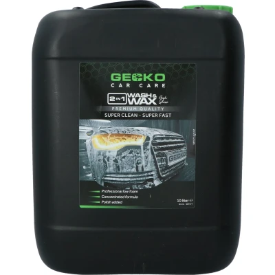 Afbeelding van Gecko 2in1 wash wax autoshampoo 10 liter