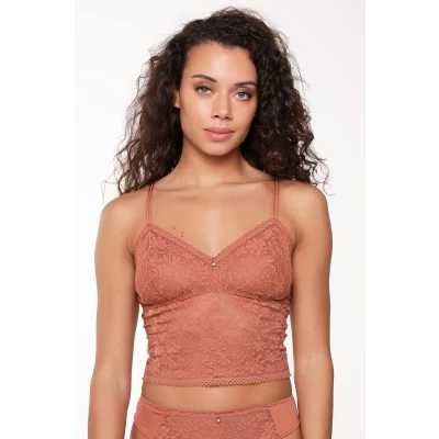 Afbeelding van Lingadore Bralette Bustier, Dames, Maat: Small, Ginger bread