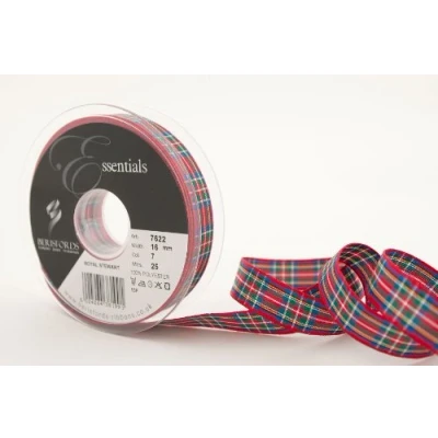 Afbeelding van Berisfords band met tartan design, blauw