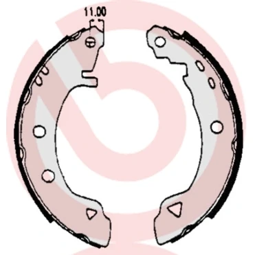 Afbeelding van Brembo Remschoen set S 23 508