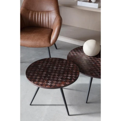Afbeelding van Puur Brianna salontafel set van 2 Hout