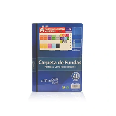 Afbeelding van Personaliseerbare beschermhoes (cover en rug), maten A4+ A5, harde deksel, Office Box (A5 40 beschermhoezen)