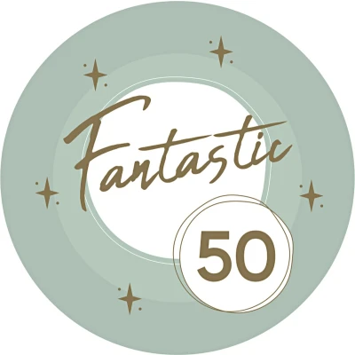 Afbeelding van Fantastic 50 Goud &amp; Groen 8 stuks