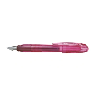Afbeelding van Pentel TRFSP C Tradio Mini Vulpen met hoogwaardige, vormvaste iridium punt, roze transparant