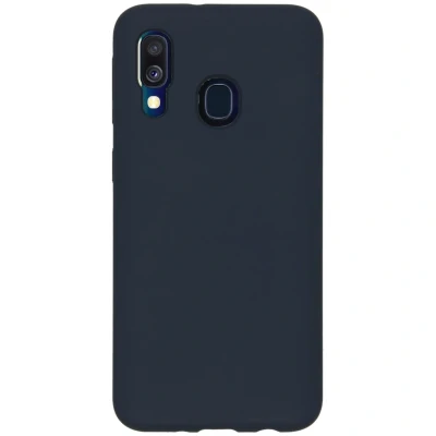 Afbeelding van Samsung Galaxy A40 Hoesje Siliconen en TPU (zacht) Accezz Softcase/Backcover Donkerblauw Telefoonhoesje