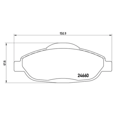 Afbeelding van Brembo Remblokset P 61 101