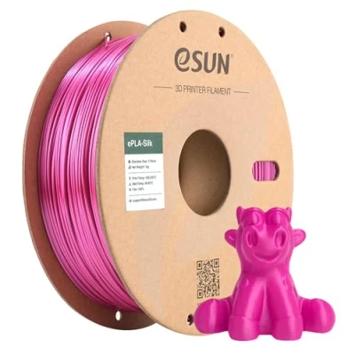 Afbeelding van eSUN Silk PLA Filament 1,75 mm, Zijdeachtig Glanzend 3D Printer PLA, Maatnauwkeurigheid+/ 0,05 1kg spoel (2,2 LBS) Printing voor Printers, Zijde Violet