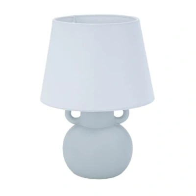 Afbeelding van Bureaulamp Versa Grijs Linnen Keramisch 20 x 28 cm