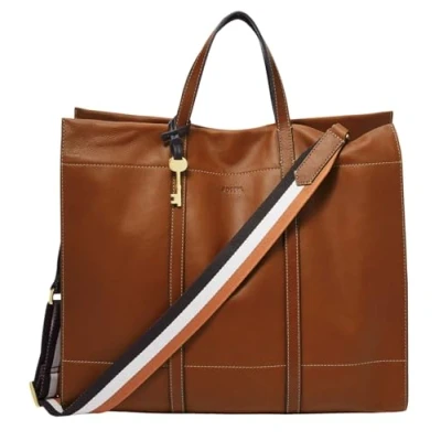 Afbeelding van Fossil Carmen Shopper, Dames, Maat: One Size, Brown