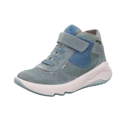 Afbeelding van Superfit Melody Sneakers hoog voor kinderen, Maat: 28, Hellgrün/blau Leer en textiel