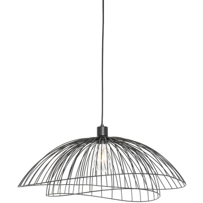 Afbeelding van QAZQA Design hanglamp zwart 60 cm Pua