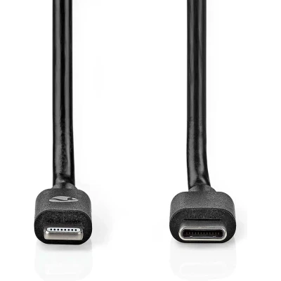 Afbeelding van Nedis Lightning Kabel CCGL39650BK10