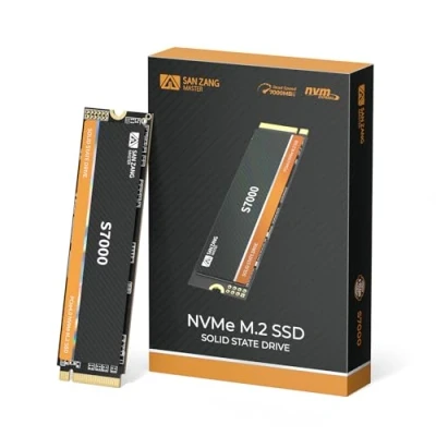 Afbeelding van SANZANG S7000 NVMe M.2 512 GB Gaming Interne SSD werkt voor PS5: PCIe Gen4, 2280, DRAM Cache, 3D TLC NAND Flash, Solid State Drive tot 7000 MB/s