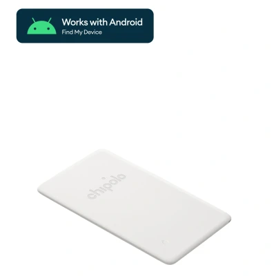 Afbeelding van Chipolo Card Point Bluetooth Tracker Portemonnee Vinder Wit