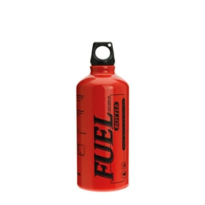 Afbeelding van Brandstoffles, Benzinefles, Fuel Bottle, Aluminium, Laken, Rood, 0.6 Liter