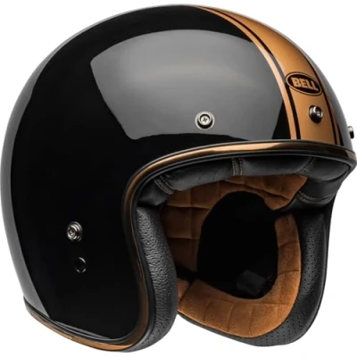 Afbeelding van Bell Custom 500 Black Bronze Open Face Helmet S Maat Helm