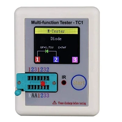 Afbeelding van Fasizi 1.8 &quot;Kleurrijke Display Pocketable Multifunctionele TFT Backlight Transistor LCR TC1 Tester voor Diode Triode Condensator Weerstand LW21
