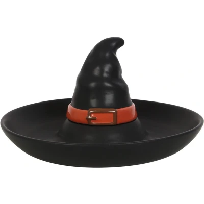 Afbeelding van Something Different Witch Hat Chip &amp; Dip Dish Dienblad Zwart