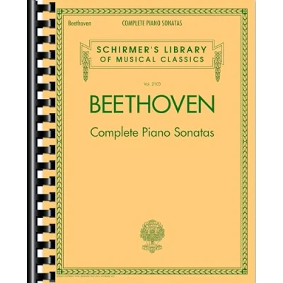 Afbeelding van SCHIRMER&#039;S LIBRARY OF MUSICAL CLASSICS VOL. 2103: LUDWIG VAN BEETHOVEN COMPLETE PIANO Sonatas PIAN: All 32 from Volumes 1 and 2