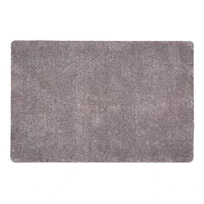 Afbeelding van Vuilvangmat afwasbaar 120x180 cm schoonloopmat grijs 100% katoen Entra SAUGSTARK antislip deurmat easy care