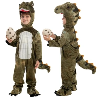 Afbeelding van Spooktacular Creations dinosaurus Kostuum, uniseks, T Rex, realistisch kostuum voor Halloween, dinosaurus, verkleedfeest, rollenspel en cosplay (18 24 maanden)