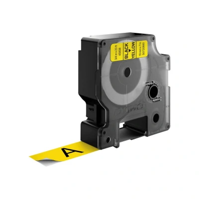 Afbeelding van Labeltape DYMO D1 45808 Polyester Tapekleur: Geel Tekstkleur:Zwart 19 mm 7 m
