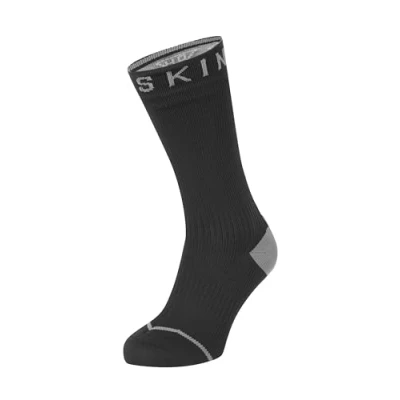 Afbeelding van Sealskinz Waterproof All Weather Mid Length Sock with Hydrostop Fietssokken Unisex Maat S