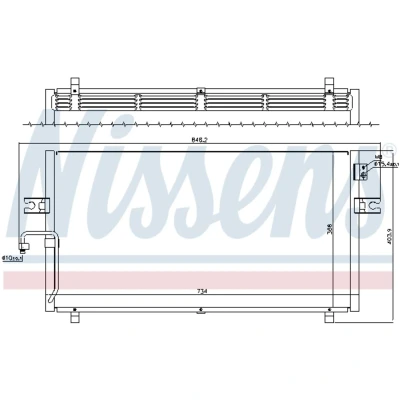 Afbeelding van Nissens Airco condensor 94499