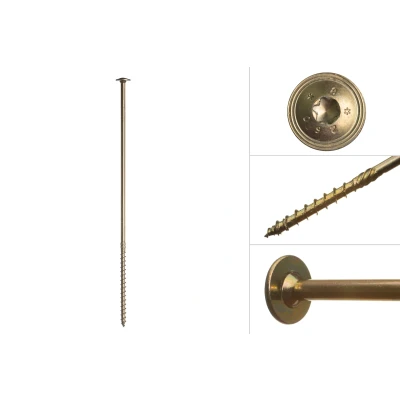 Afbeelding van Tellerkopschroeven Geel Verzinkt 8.0 x 320 mm Torx 40 Per Stuk