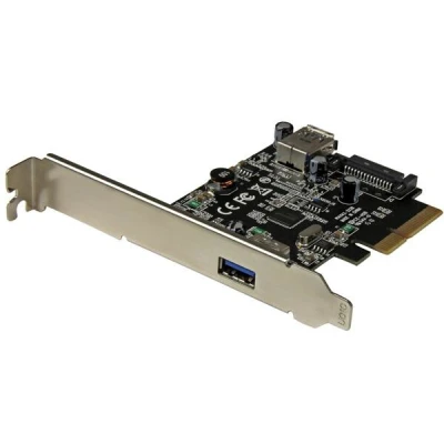 Afbeelding van StarTech.com 2 Poorts USB 3.1 (10Gbps) kaart A, 1x externe, interne PCIe