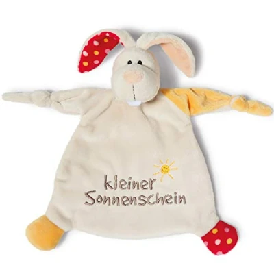 Afbeelding van Nici Knuffeldoekje Rabbit 27,5 X 12 8 Cm Pluche Beige