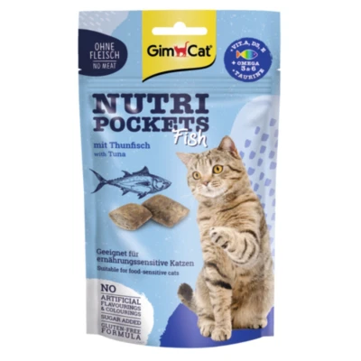 Afbeelding van GimCat Nutri Pockets Vis met Tonijn 60 gr
