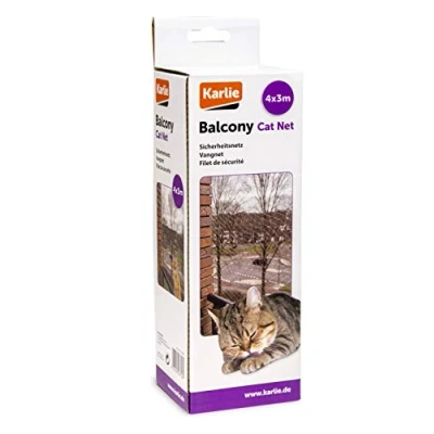 Afbeelding van Katten balkonnet transparant 4 x 3 m