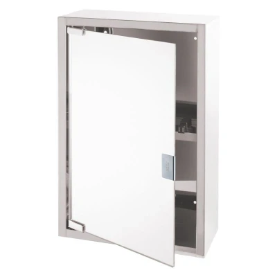Afbeelding van Differnz Spiegelkast Look 51x38x18 cm zilvergrijs