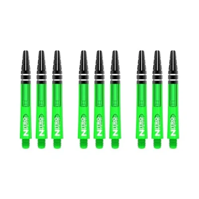 Afbeelding van RED DRAGON Nitrotech Groen Medium Dartschachten 3 sets per pakket (9 stengels in totaal)