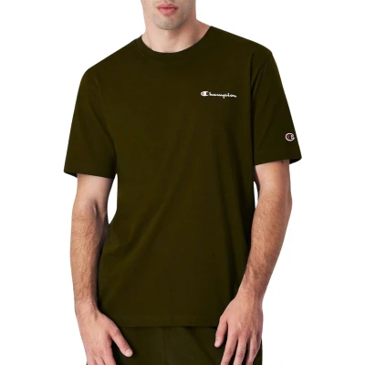 Afbeelding van Champion Icons Crewneck Small LOGO Tshirt basic, Heren, Maat: Small, Olive