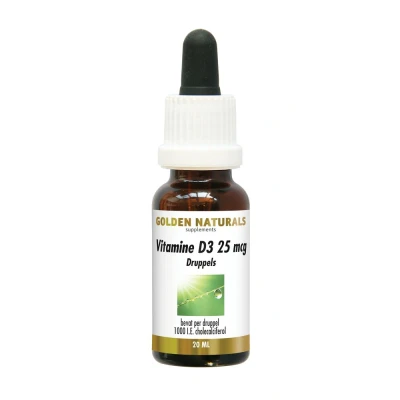 Afbeelding van Golden Naturals Vitamine D3 25mcg Druppels