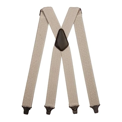 Afbeelding van Olata Heavy Duty X Vorm Bretels met Kunststof Clips 4 cm. Lichtgrijs