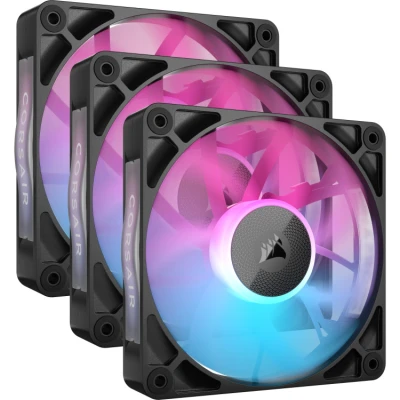 Afbeelding van Corsair iCUE LINK RX120 RGB 120mm PWM Fan Starter Kit Black