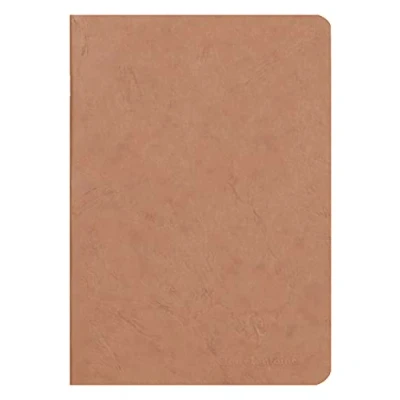 Afbeelding van Clairefontaine 73316C boekje (DIN A5, 14,8 x 21 cm, gebund Age Bag gelinieerd, 48 vellen) 1 stuk bruin