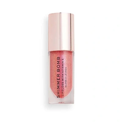 Afbeelding van Makeup Revolution Shimmer BOMB Gloss Lipgloss, Dames, Maat: 4.5 ml, Pink