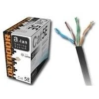 Afbeelding van Stevige UTP netwerkkabel categorie 6 Alantec KIU5OUTS305 Zwart 305 m