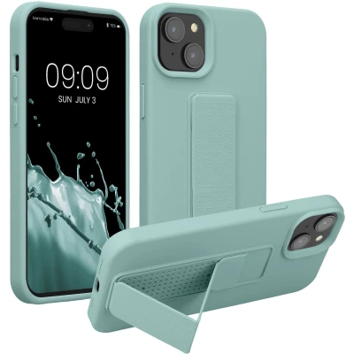 Afbeelding van kwmobile back cover voor smartphone geschikt iPhone 15 Plus 1x beschermhoesje van kunststof In mintgroen