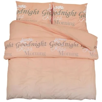 Afbeelding van Dekbedovertrekset 260x220 cm katoen roze