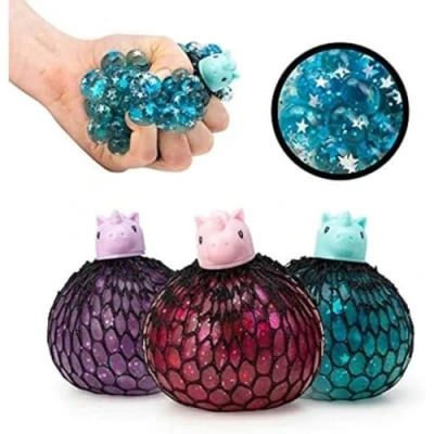 Afbeelding van Tobar SCRUNCHEMS EENHOORN SQUISHY MESH PET STRESS SQUISH BAL Speelgoed