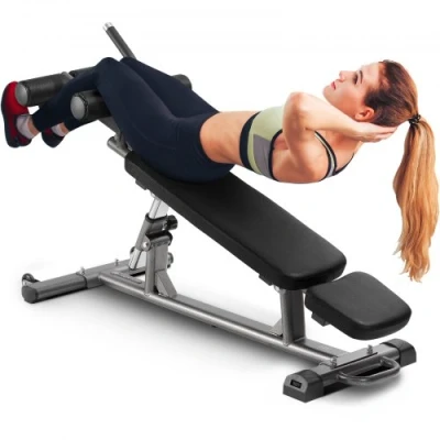 Afbeelding van VEVOR Halterbank Sit up Krachttraining 454 kg Verstelbare trainingsbank Gym