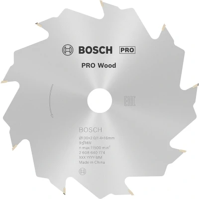 Afbeelding van Bosch speedline cirkelzaagblad 130x16x9t hout