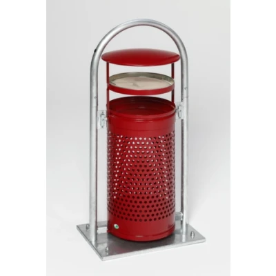 Afbeelding van Afvalzakhouder met sluiting Gegalvaniseerd 60 l