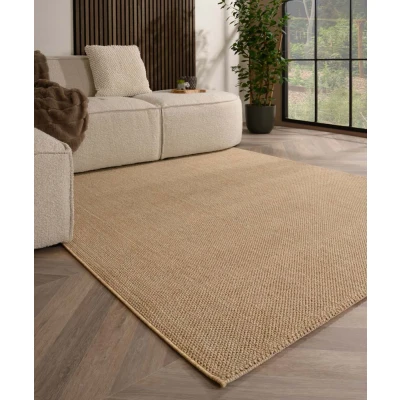 Afbeelding van Laagpolig Vloerkleed Loom Beige 160x230 Cm