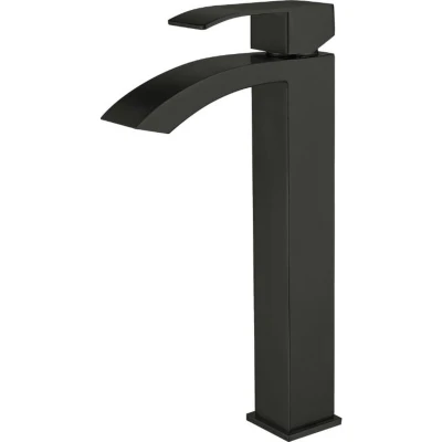 Afbeelding van Wastafel Mengkraan Allibert Cabernet Hoog 15x4,2 cm Zwart